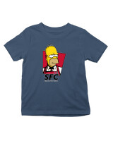 T-Shirt  - Simpsons Fried Chicken - Color Thumbnail Σκούρο Μπλε