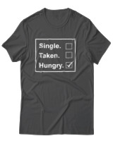 T-Shirt Unisex - Single Taken Hungry - Color Thumbnail Ανθρακί