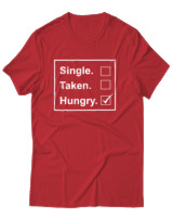 T-Shirt Unisex - Single Taken Hungry - Color Thumbnail Κόκκινο