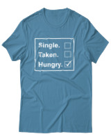 T-Shirt Unisex - Single Taken Hungry - Color Thumbnail Τιρκουάζ