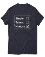 T-Shirt Unisex - Single Taken Hungry - Color Thumbnail Σκούρο Μπλε