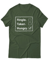 T-Shirt Unisex - Single Taken Hungry - Color Thumbnail Κυπαρισσί