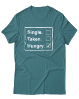 T-Shirt Unisex - Single Taken Hungry - Color Thumbnail Μπλε Πράσινο