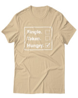 T-Shirt Unisex - Single Taken Hungry - Color Thumbnail Μπεζ