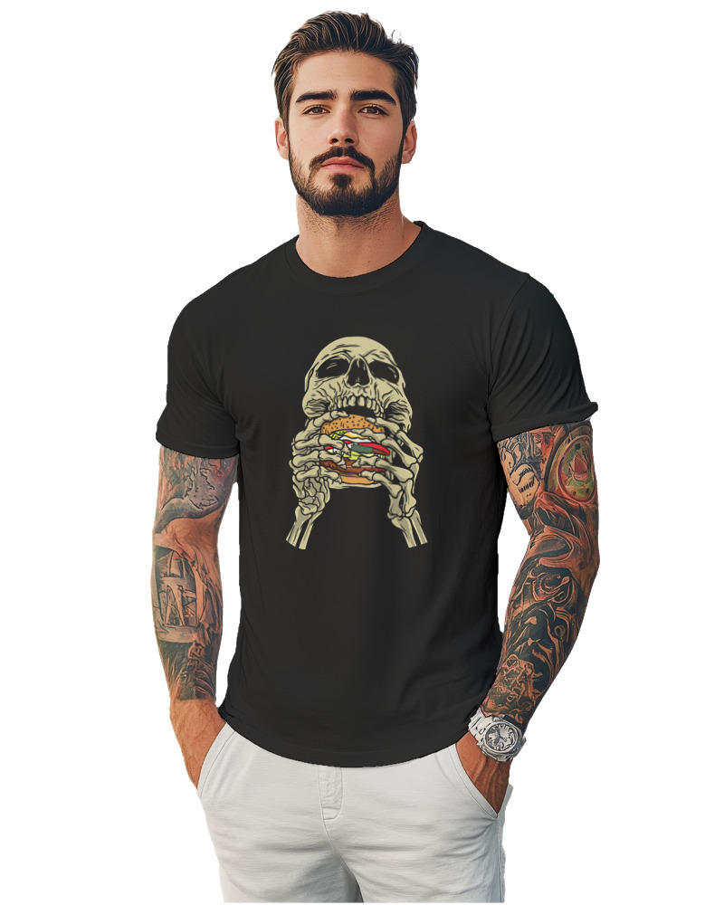 Skull Eating Burger - Image 1
