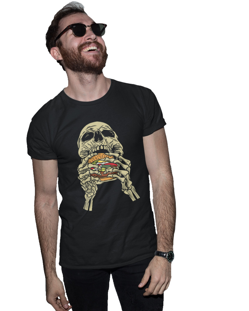 Skull Eating Burger - Image 1