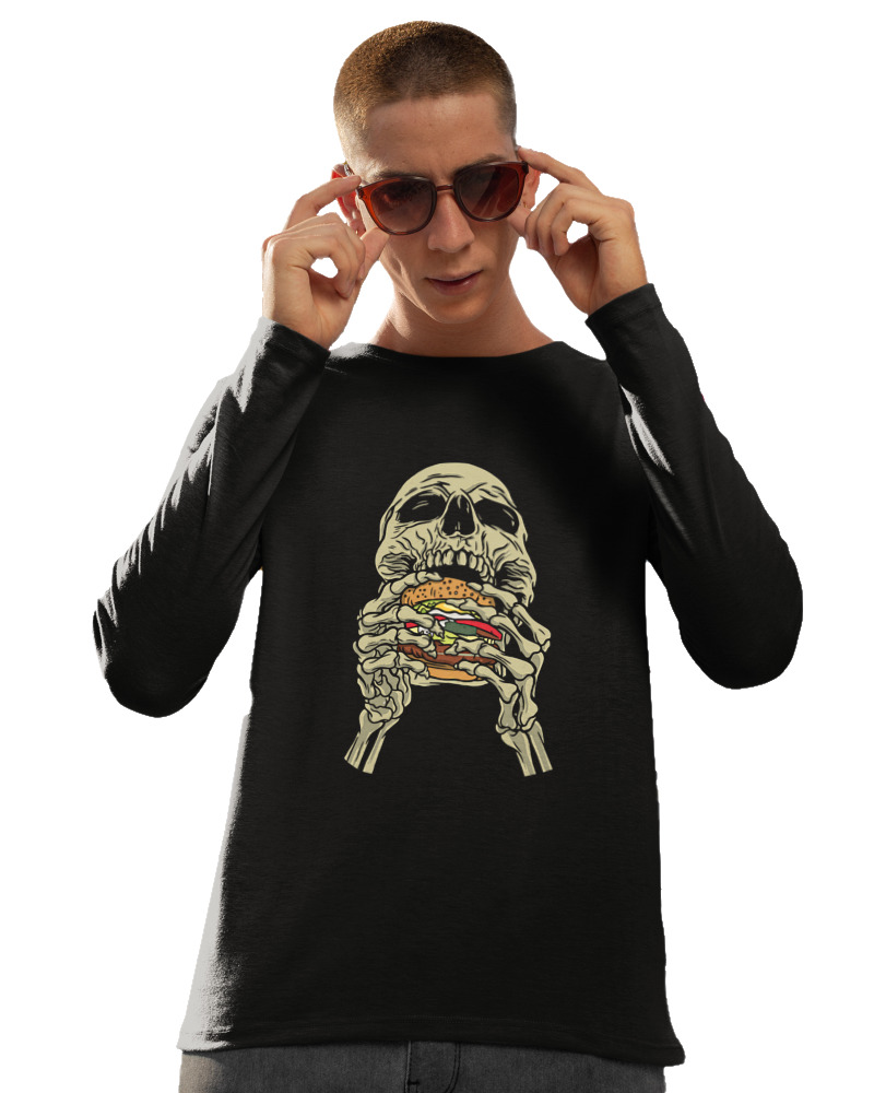 Skull Eating Burger - Image 1