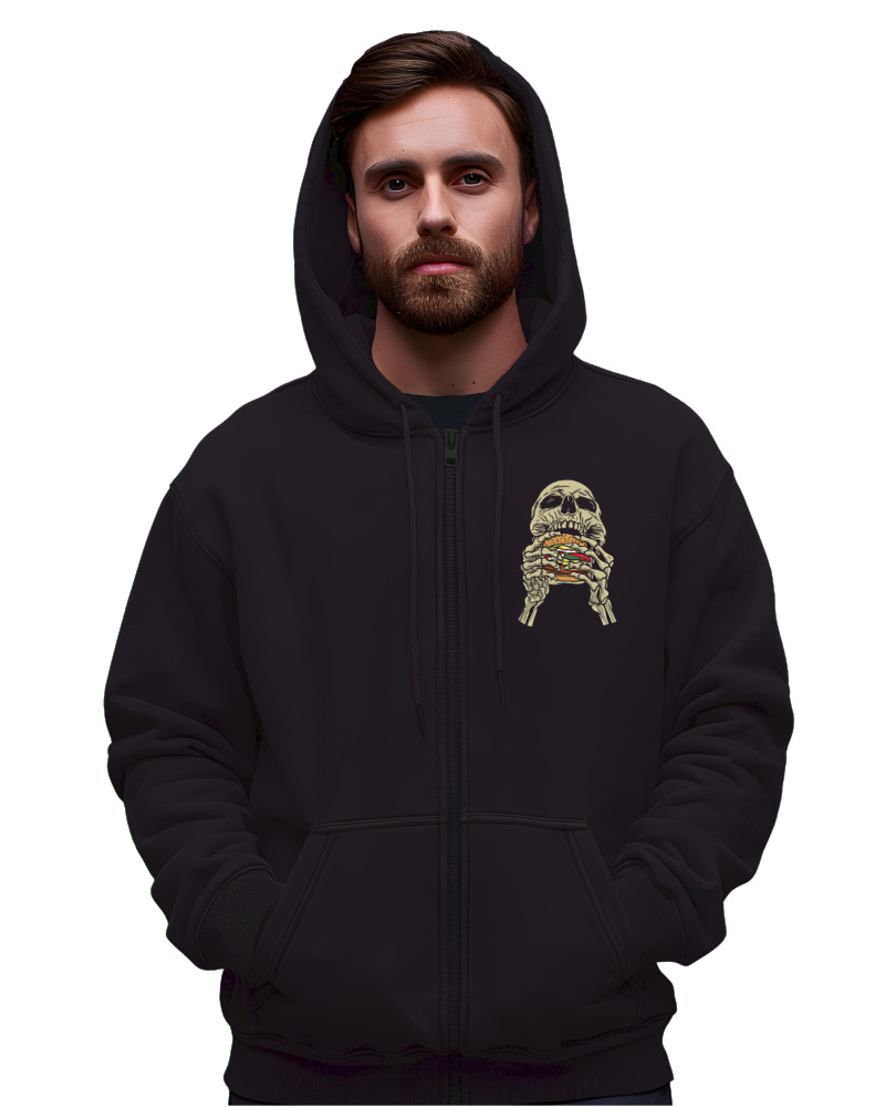 Skull Eating Burger - Image 1