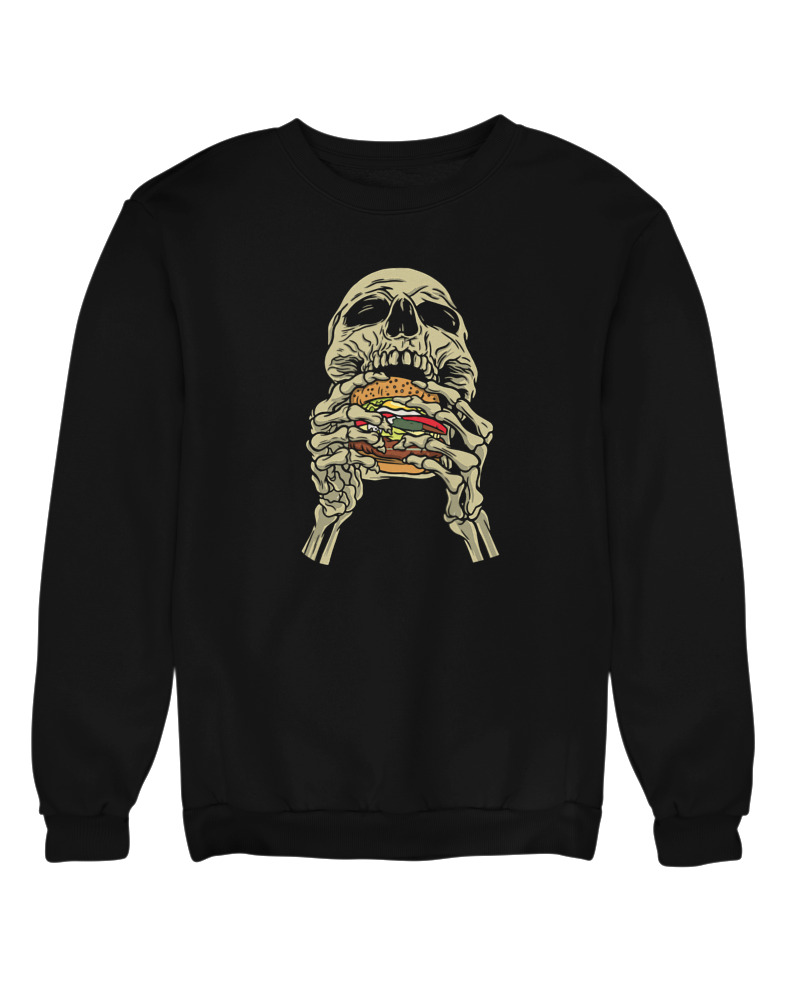 Skull Eating Burger - Image 0