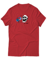 T-Shirt Αντρικό - Skull Pepsi - Color Thumbnail Κόκκινο