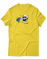 T-Shirt Αντρικό - Skull Pepsi - Color Thumbnail Χρυσό Κίτρινο