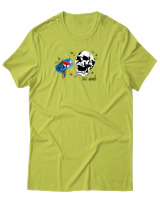 T-Shirt Αντρικό - Skull Pepsi - Color Thumbnail Λαχανί
