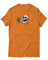 T-Shirt Αντρικό - Skull Pepsi - Color Thumbnail Πορτοκαλί