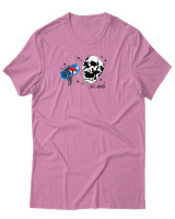 T-Shirt Αντρικό - Skull Pepsi - Color Thumbnail Ροζ