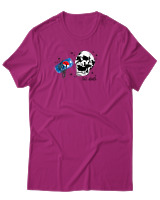 T-Shirt Αντρικό - Skull Pepsi - Color Thumbnail Φουξια