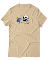 T-Shirt Αντρικό - Skull Pepsi - Color Thumbnail Μπεζ