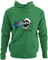 Φούτερ με κουκούλα - Skull Pepsi - Color Thumbnail Kelly Green
