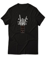 T-Shirt Αντρικό - Skull Quitar - Color Thumbnail Μαύρο