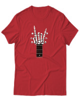 T-Shirt Αντρικό - Skull Quitar - Color Thumbnail Κόκκινο