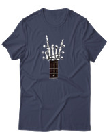 T-Shirt Αντρικό - Skull Quitar - Color Thumbnail Μπλε Γκρι