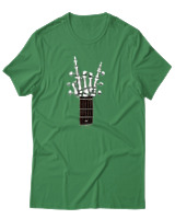 T-Shirt Αντρικό - Skull Quitar - Color Thumbnail Πράσινο