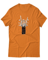 T-Shirt Αντρικό - Skull Quitar - Color Thumbnail Πορτοκαλί