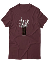 T-Shirt Αντρικό - Skull Quitar - Color Thumbnail Μπορντό