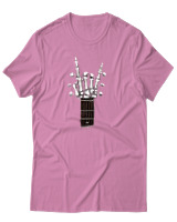 T-Shirt Αντρικό - Skull Quitar - Color Thumbnail Ροζ