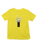 T-Shirt  Παιδικό - Skull Quitar - Color Thumbnail Κίτρινο