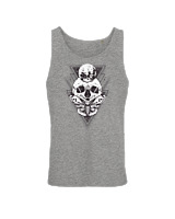 Αμάνικο Μπλουζάκι Αντρικό - Skull Tattoo - Color Thumbnail Γκρί Μελανζέ