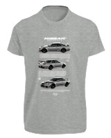 T-Shirt Fit Αντρικό - Skyline - Color Thumbnail Γκρι Μελανζέ