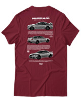 T-Shirt Αντρικό - Skyline - Color Thumbnail Σκούρο Κόκκινο