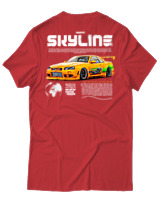 T-Shirt Unisex - Skyline - Color Thumbnail Κόκκινο