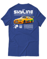 T-Shirt Unisex - Skyline - Color Thumbnail Μπλε Ρουά