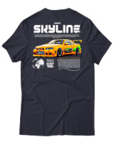T-Shirt Unisex - Skyline - Color Thumbnail Σκούρο Μπλε