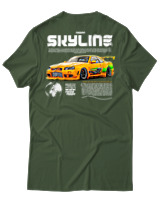 T-Shirt Unisex - Skyline - Color Thumbnail Κυπαρισσί