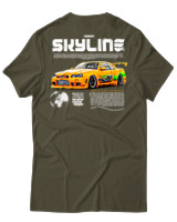 T-Shirt Unisex - Skyline - Color Thumbnail Χακί