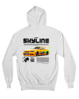 Ζακέτα Φούτερ με κουκούλα Αντρικό - Skyline - Color Thumbnail 'Ασπρο