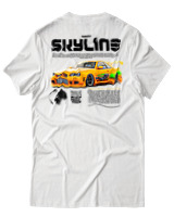 T-Shirt Unisex - Skyline - Color Thumbnail Άσπρο