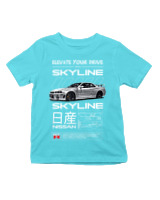 T-Shirt  Παιδικό - Skyline R34 - Color Thumbnail Οινοπνευματί