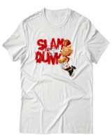 T-Shirt Αντρικό - Slam Dunk - Color Thumbnail Άσπρο