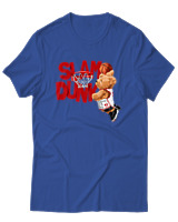T-Shirt Αντρικό - Slam Dunk - Color Thumbnail Μπλε Ρουά