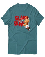 T-Shirt Αντρικό - Slam Dunk - Color Thumbnail Μπλε Πράσινο
