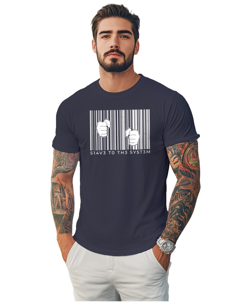 T-Shirt Αντρικό - Slave To The System - Image 1