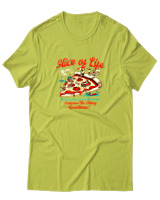 T-Shirt Αντρικό - Slice Of Life - Color Thumbnail Λαχανί