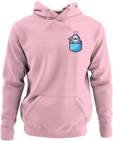 Φούτερ με κουκούλα - Small Shark Pocket - Color Thumbnail Pink