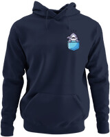 Φούτερ με κουκούλα - Small Shark Pocket - Color Thumbnail Navy Blue