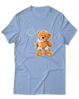 T-Shirt Αντρικό - Smile - Color Thumbnail Γαλάζιο