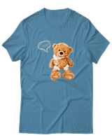 T-Shirt Αντρικό - Smile - Color Thumbnail Τιρκουάζ