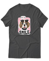 T-Shirt Αντρικό - Smile Every Day - Color Thumbnail Ανθρακί